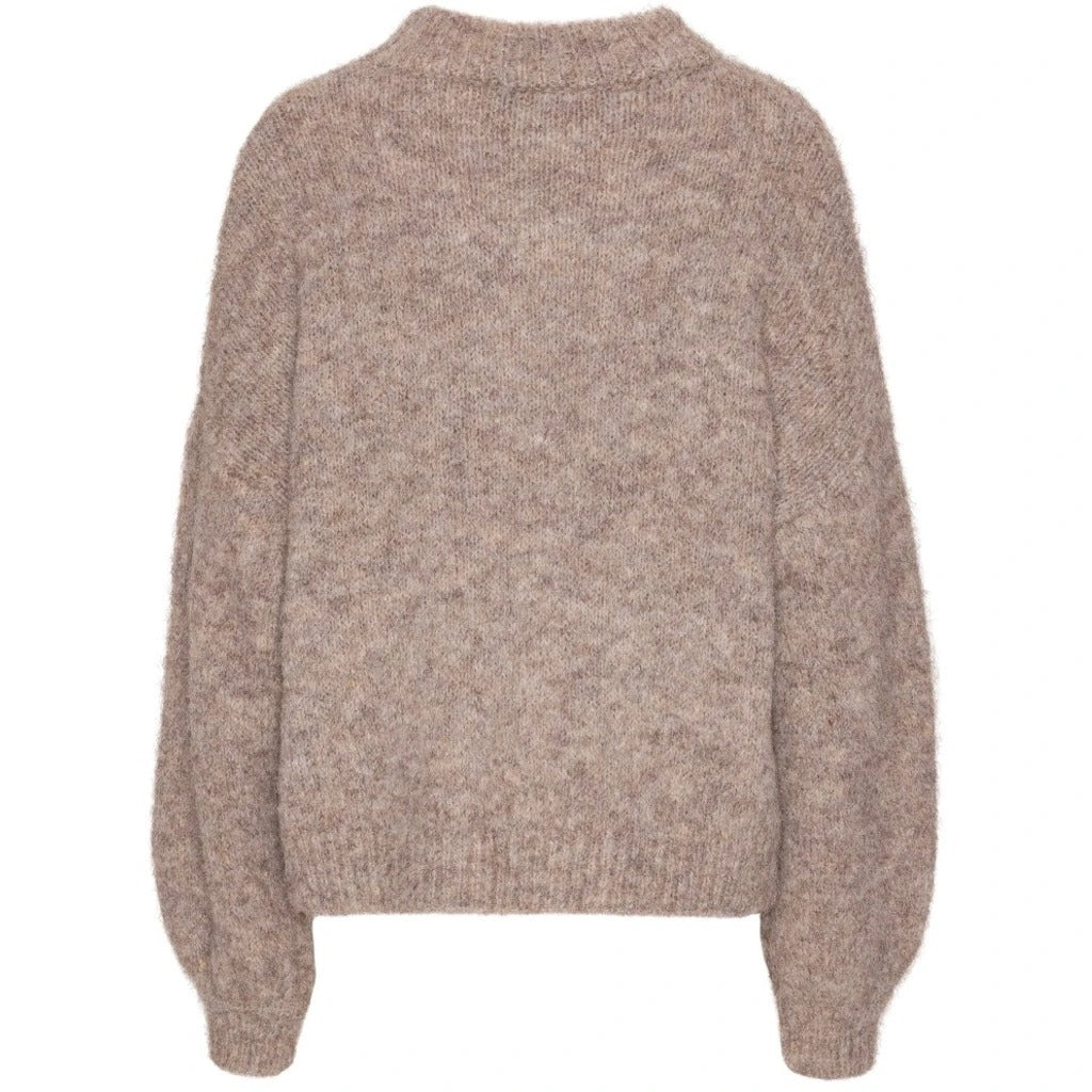Patrisia solid knit pullover Brown