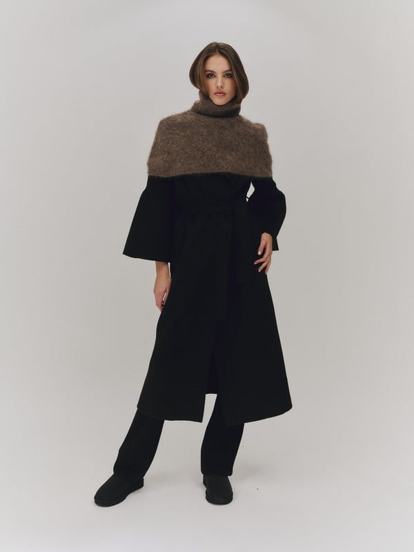 Sylvia Chunky Neck Brown
