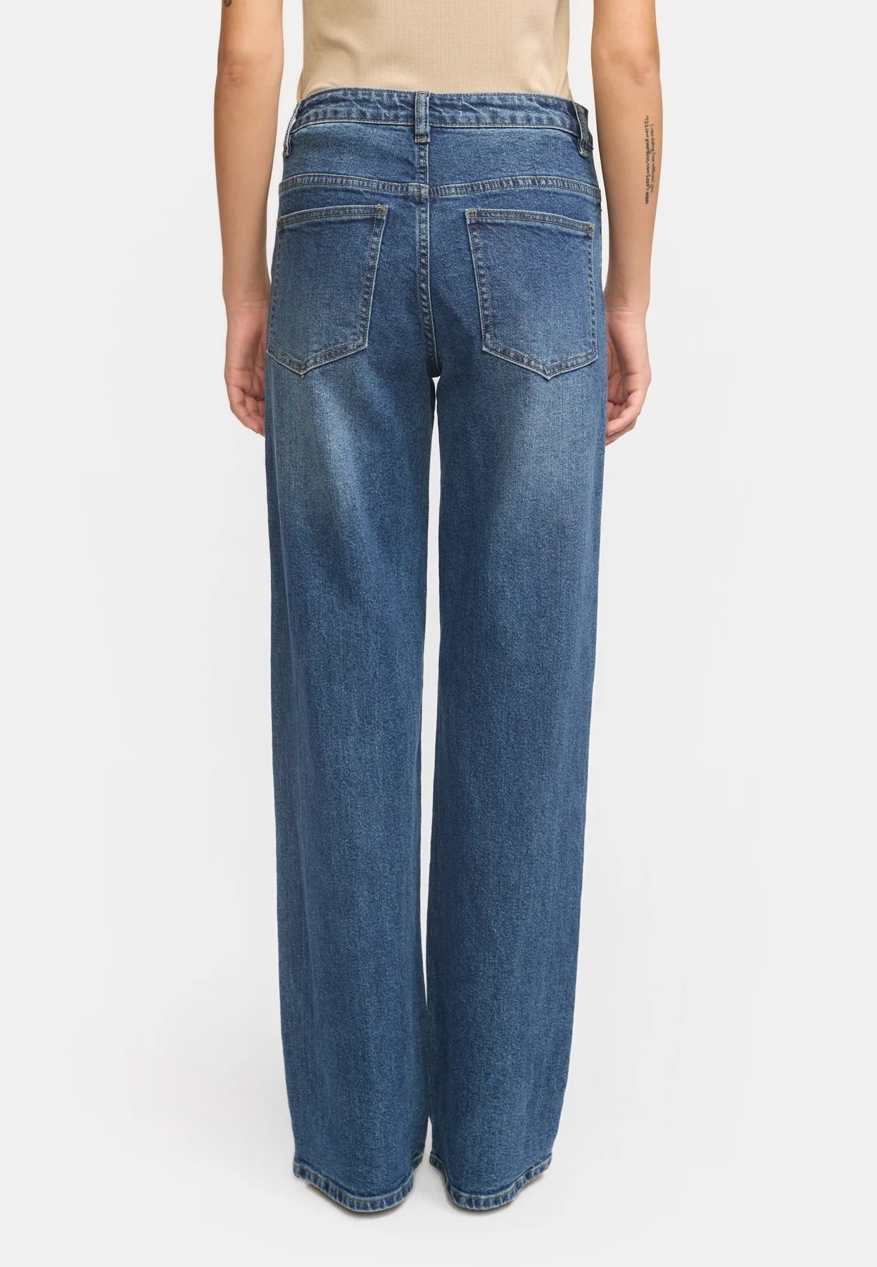 Willa Midwaist Wide Jeans Imagine dark blue