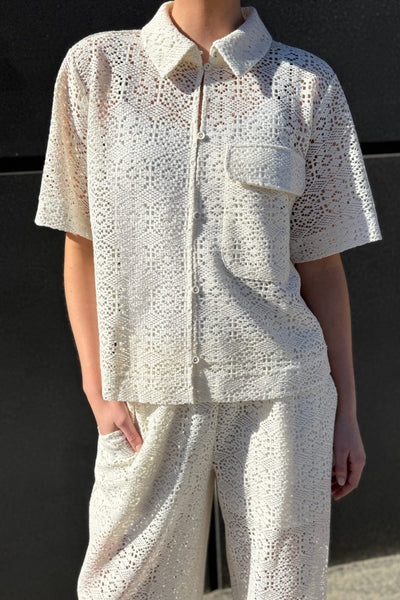Elsia Short Sleeve Cream