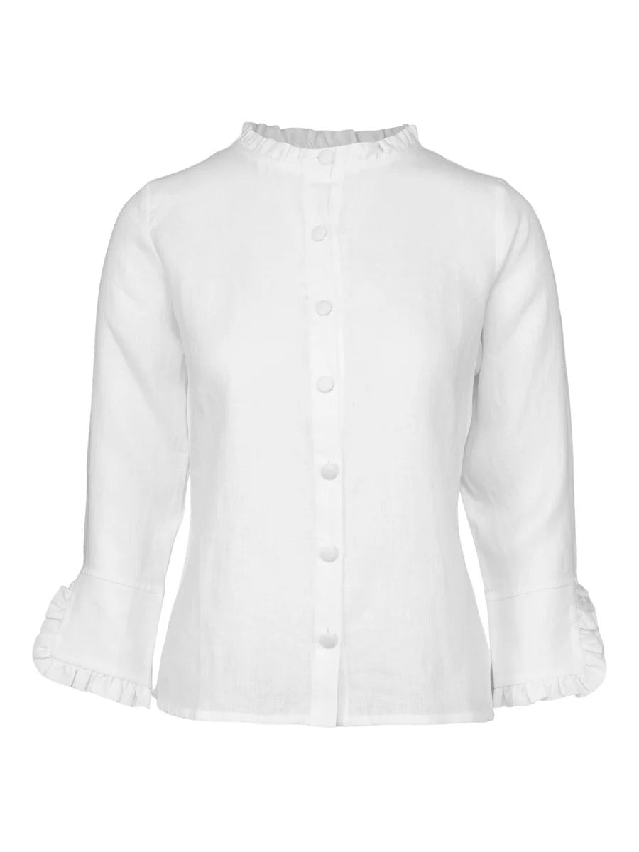 Clarion linen shirt (White)