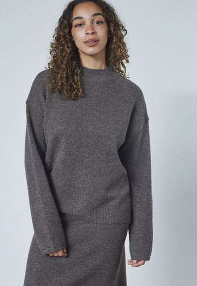 Luca Pullover Brown Mel