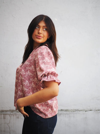 Venny Shirt Rose Flower