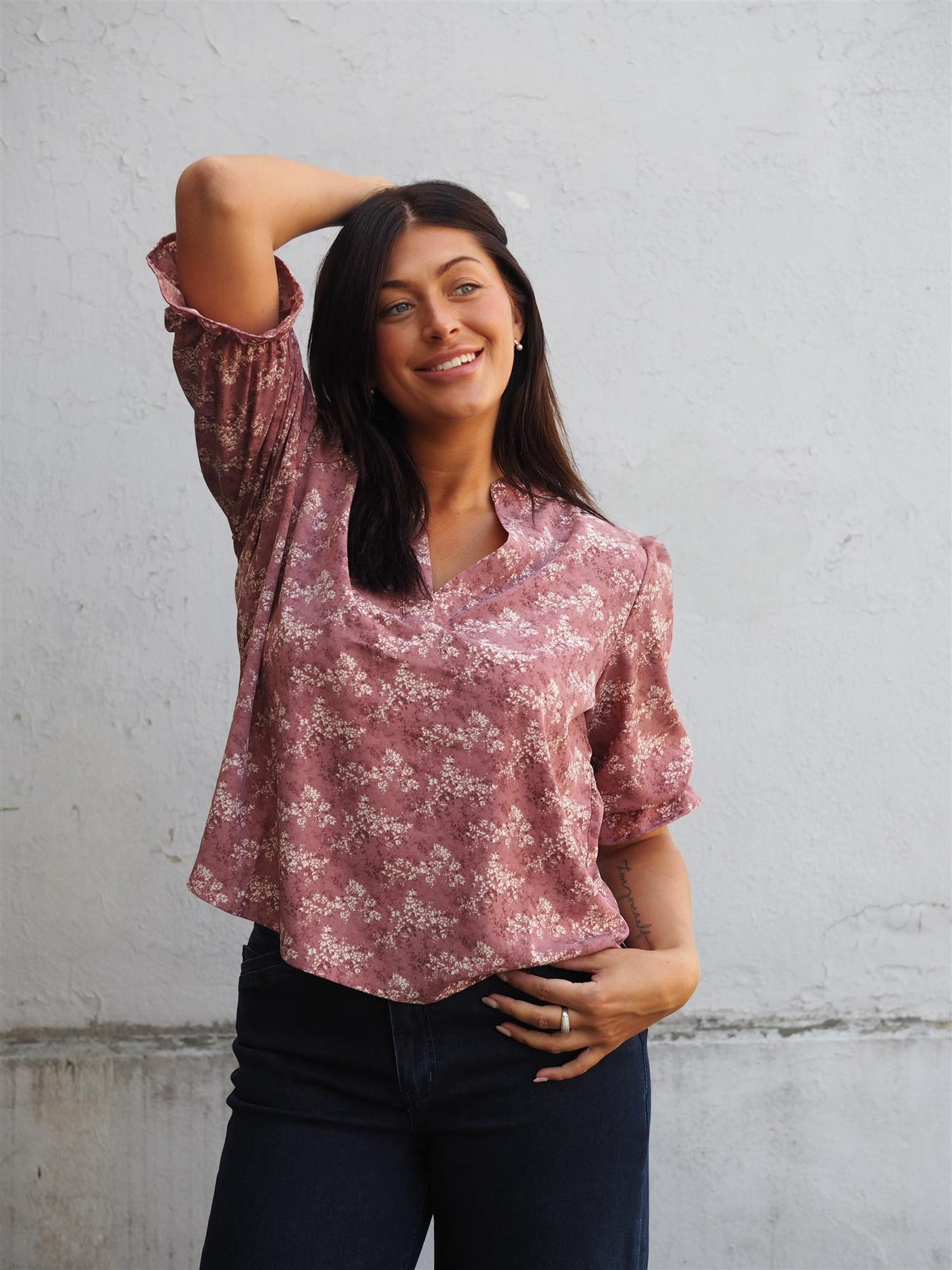 Venny Shirt Rose Flower