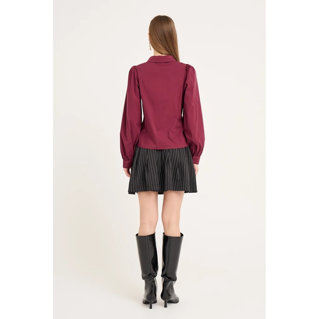 Malika Shirt Bordeaux