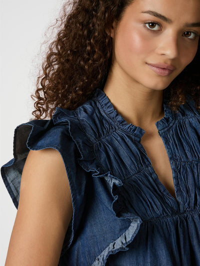 Jayla Denim Top
