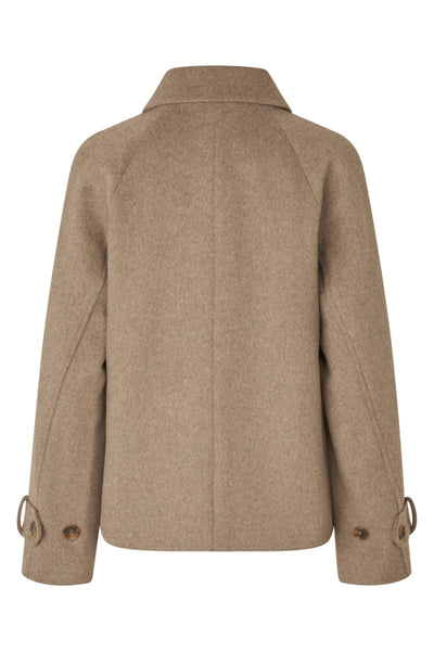 Tary Coat Greige Melange