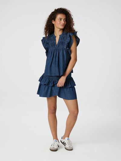 Jayla Denim Top