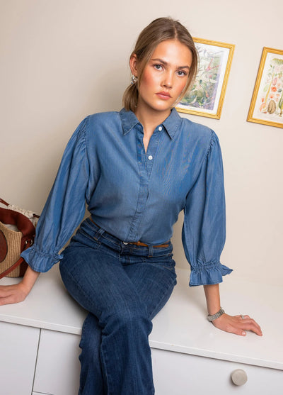 Amy Shirt Soft Denim