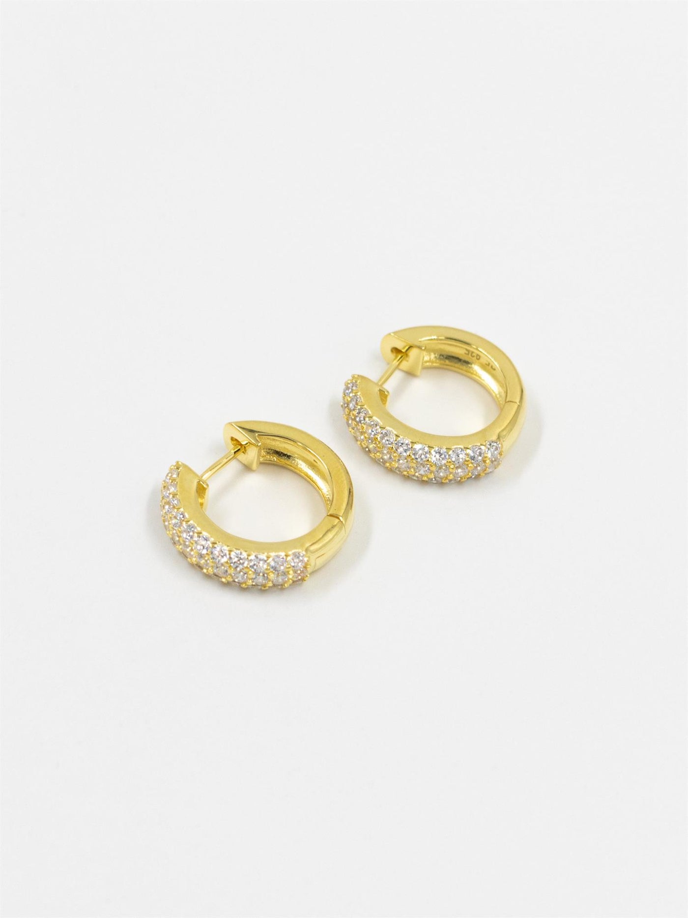 Diamond Dome Hoops Gold