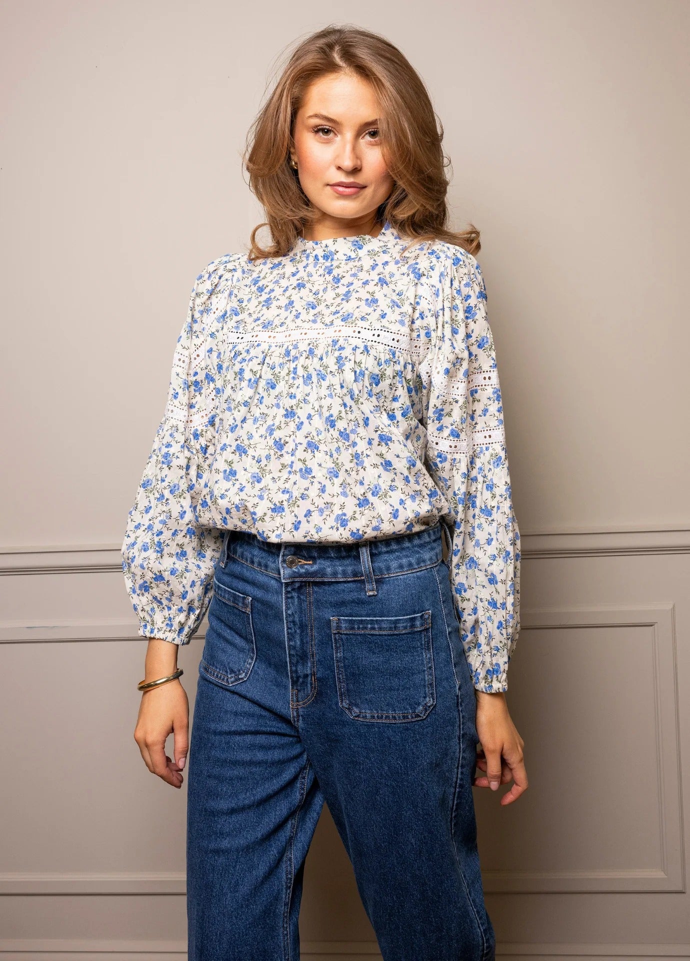Karoline blouse Spring blue