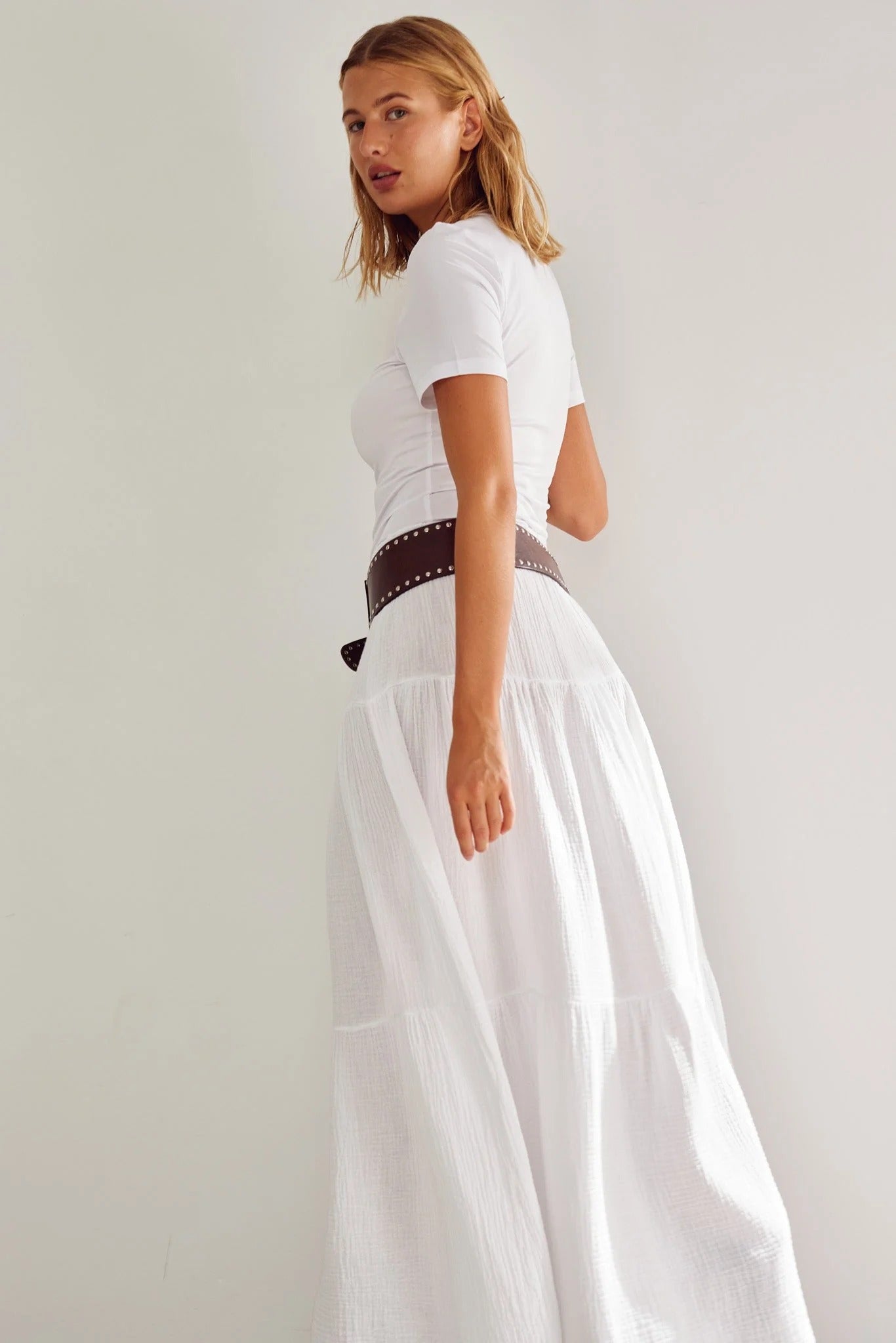 Leyla Skirt White