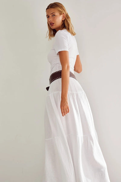 Leyla Skirt White