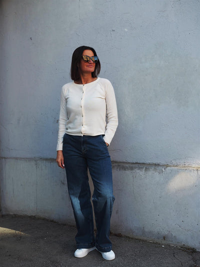 Laica LS O-neck Raglan Cardigan Ivory