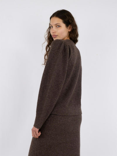 Nuna Knit Cardigan Brown Melange