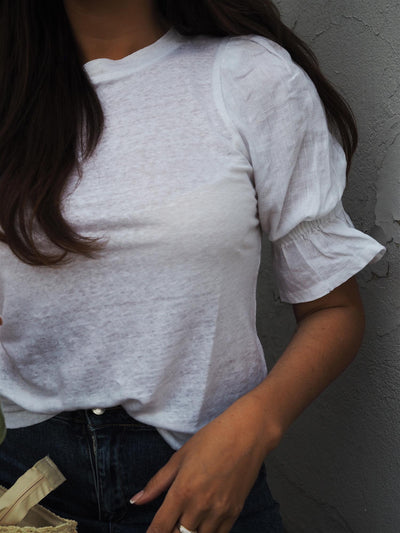 Janna linen top White