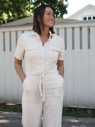 Carello Jumpsuit Beige