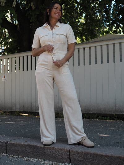 Carello Jumpsuit Beige