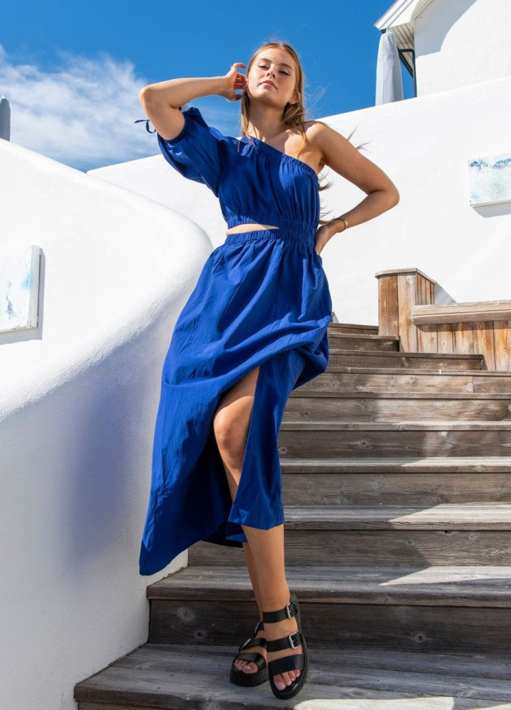 Frankie Dress Greek Blue