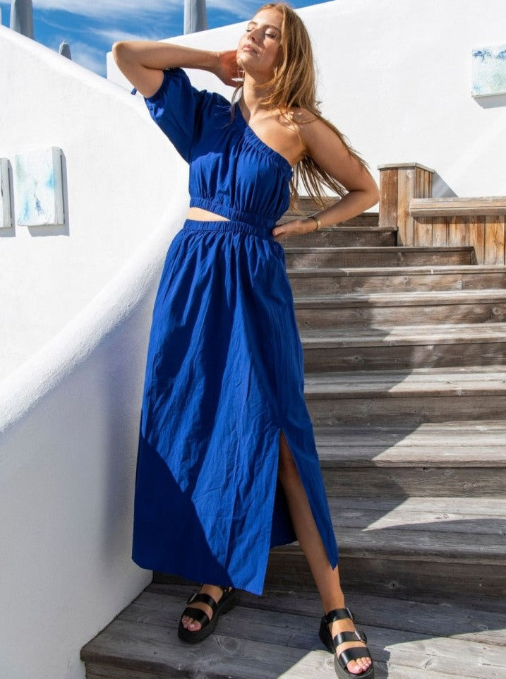 Frankie Dress Greek Blue