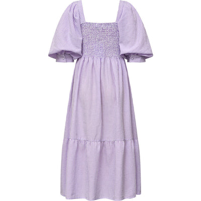 Cheri stripe dress Purple/white