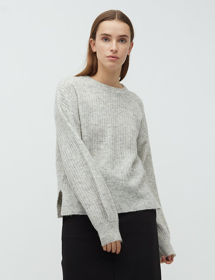 Servin knit light grey melange