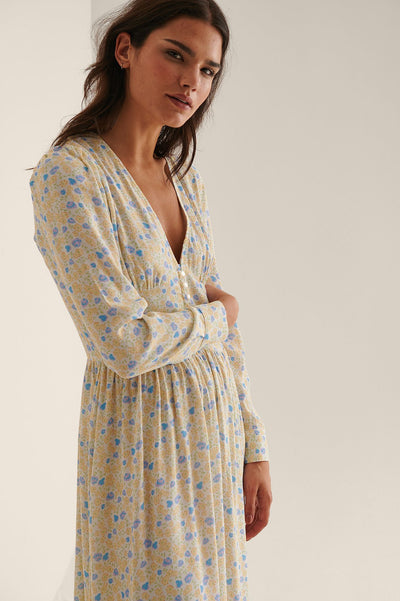 Side slit midi dress