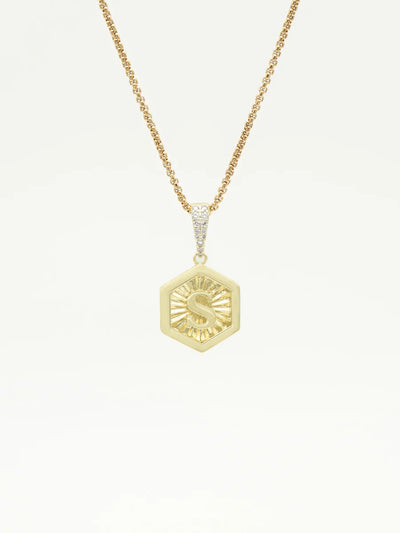 Letter Necklace Gold I