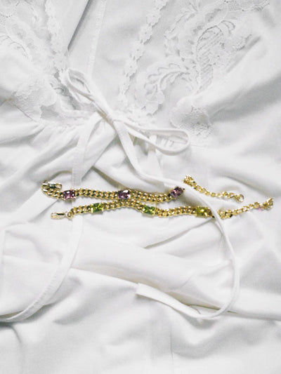 Matcha Crystal Bracelet Gold