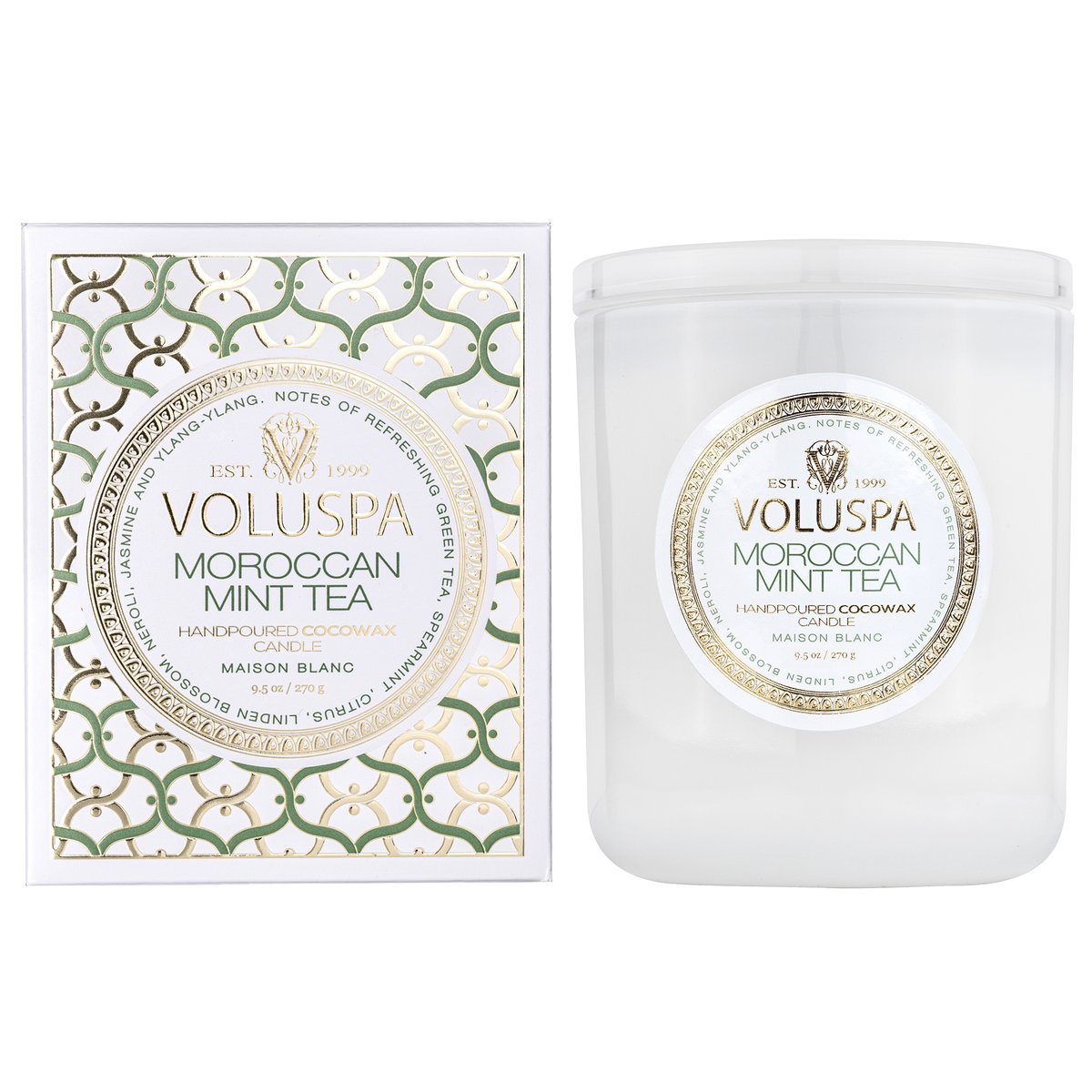 Boxed candle 60t Moroccan Mint Tea