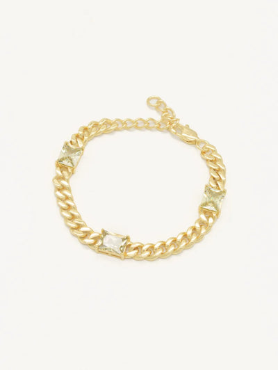 Matcha Crystal Bracelet Gold
