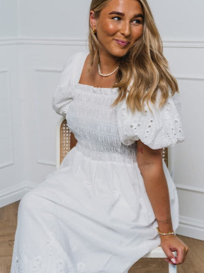 Angela dress white