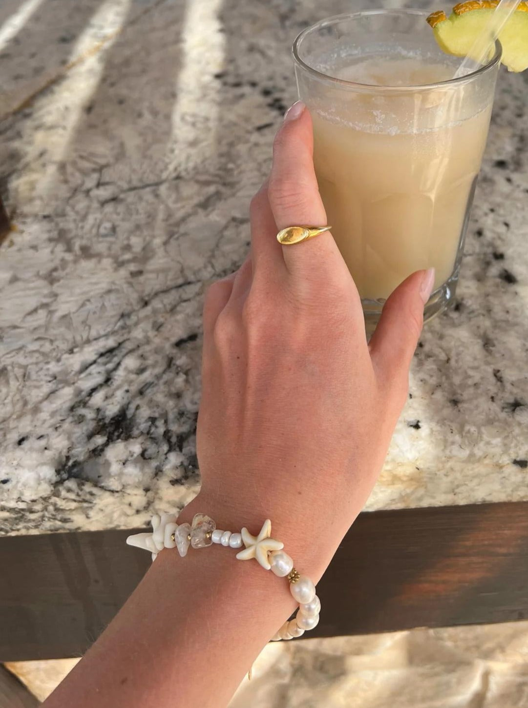Kora Pearl Bracelet Gold-Plated