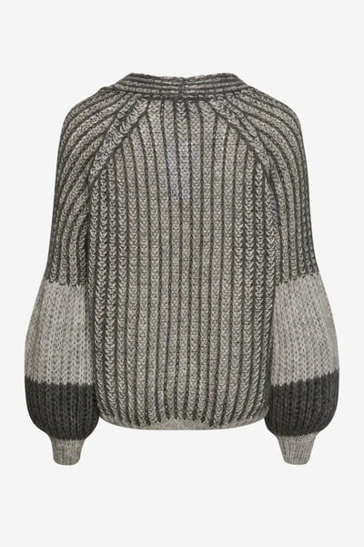 Liana knit cardigan Grey Melange Mix