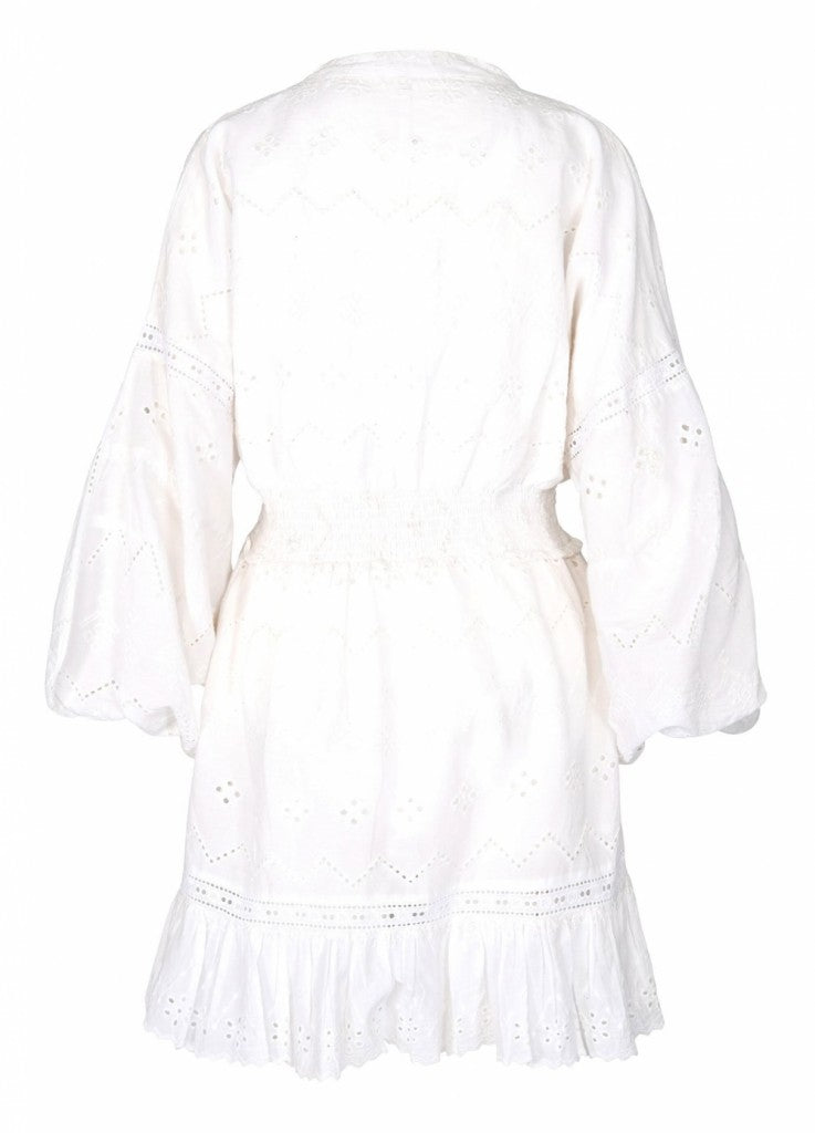 Sissel dress white border