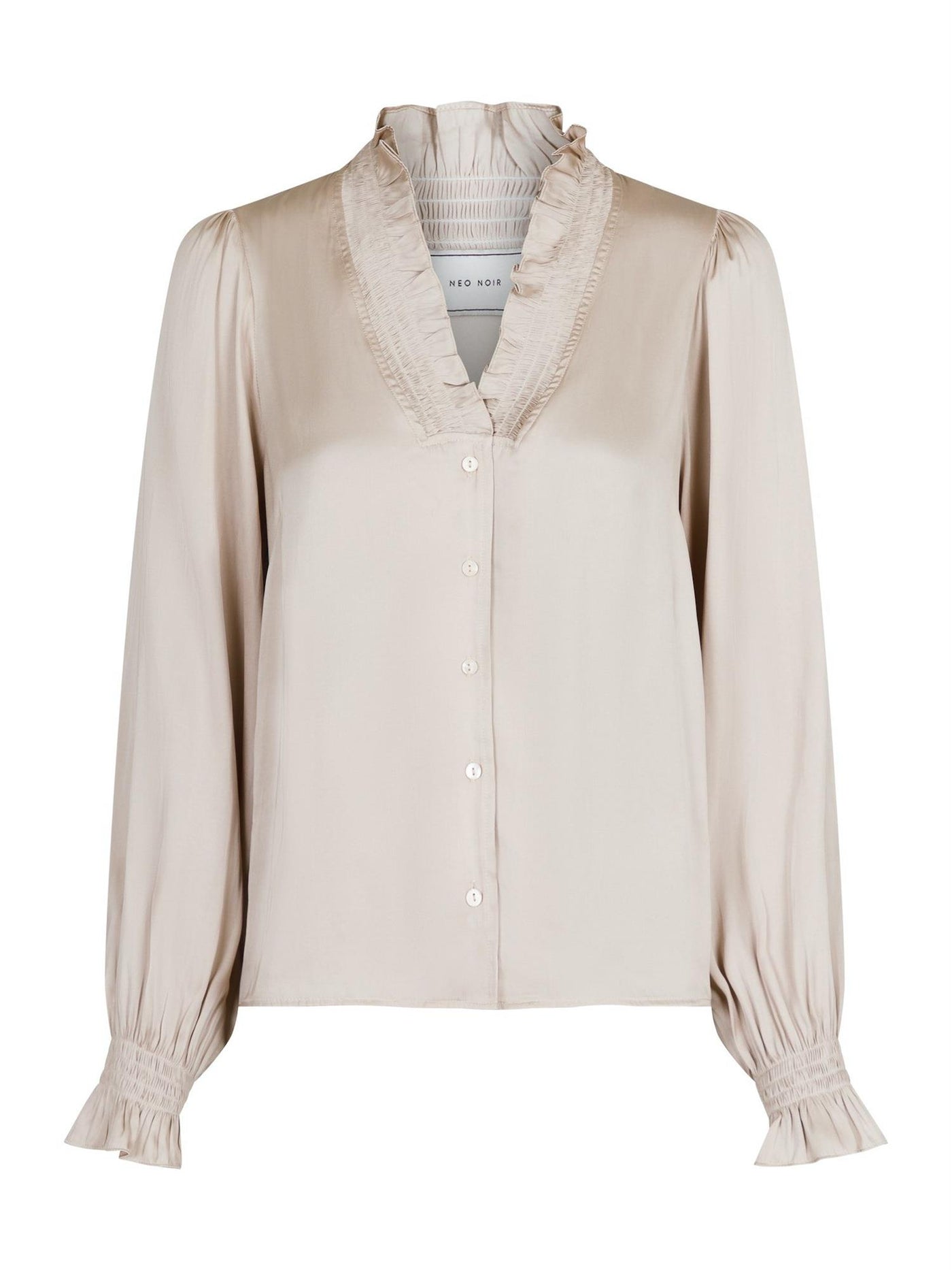 Brielle Satin Blouse Champagne