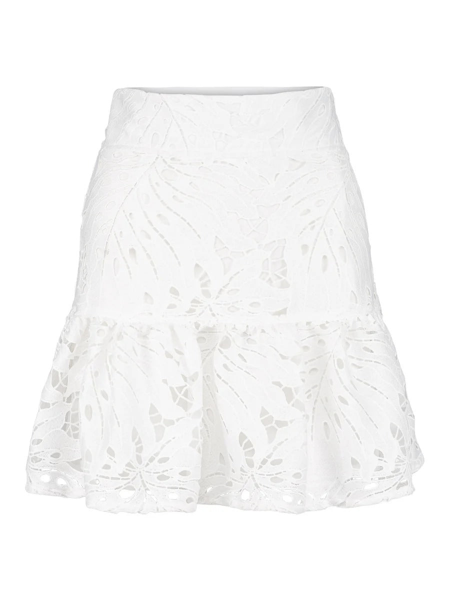 Ville lace skirt White