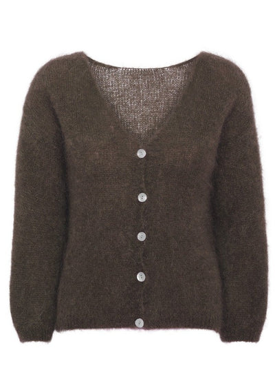 Cornelia short cadigan Darkbrown