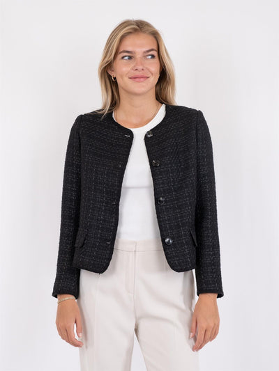 Helina Boucle Jacket Black