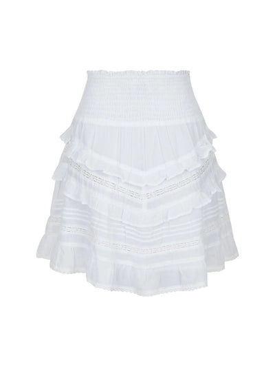Donna S Voile Skirt White