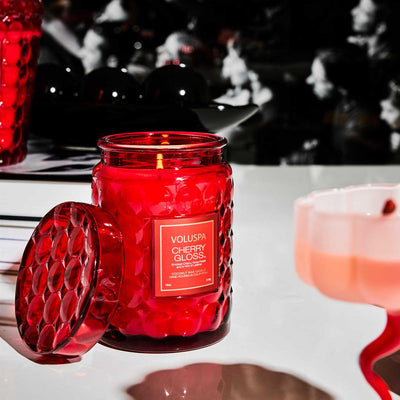Large Jar Candle Cherry Gloss 100tim