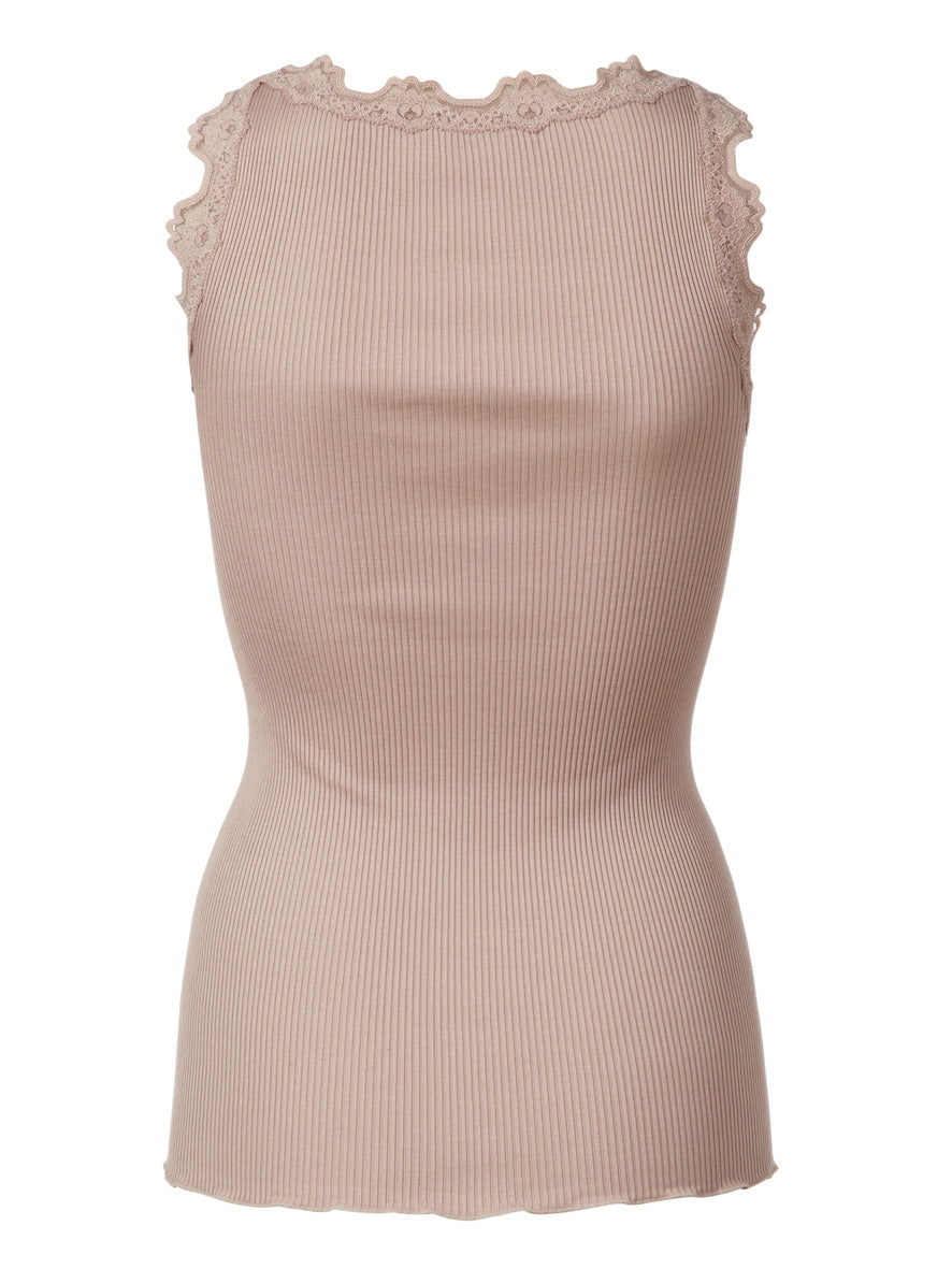 silk top, vintage powder
