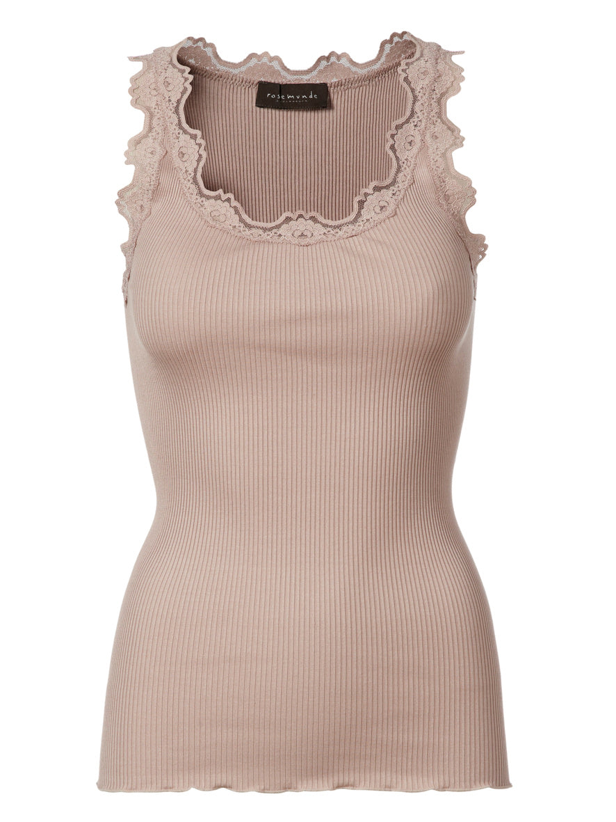 silk top, vintage powder