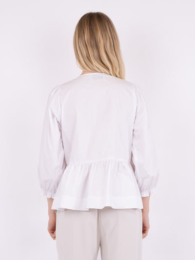 Bella Solid Blouse White