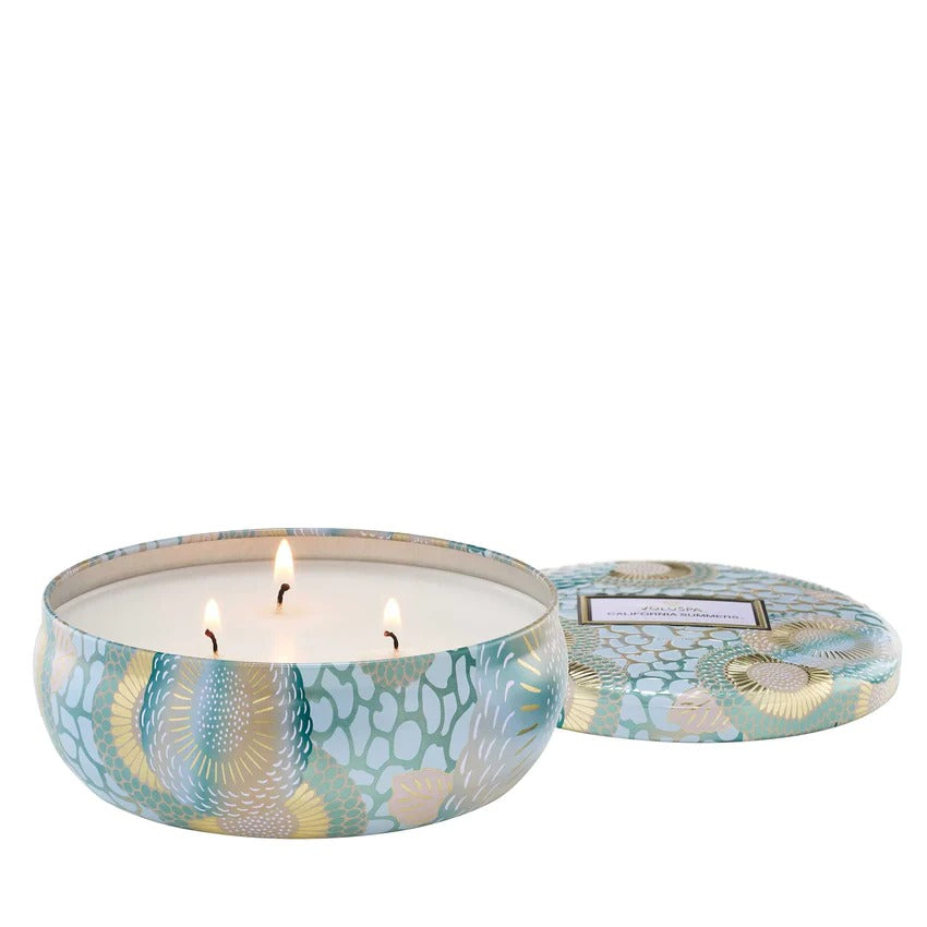 3-Wick Tin Candle California Summers