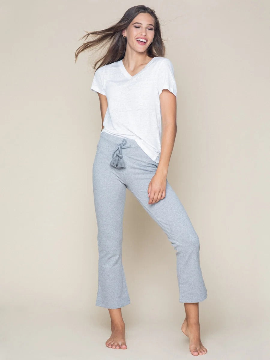 Alethe linen tee white