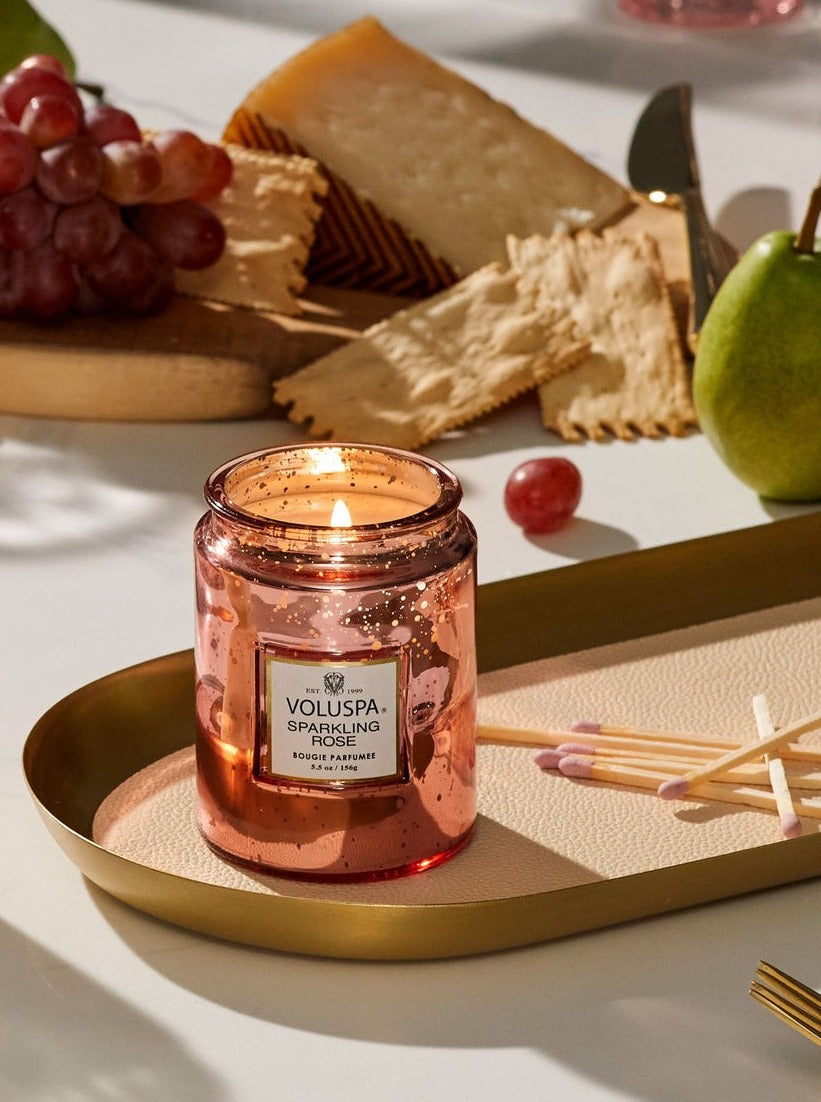 Sparkling rose SMALL JAR CANDLE 50tim