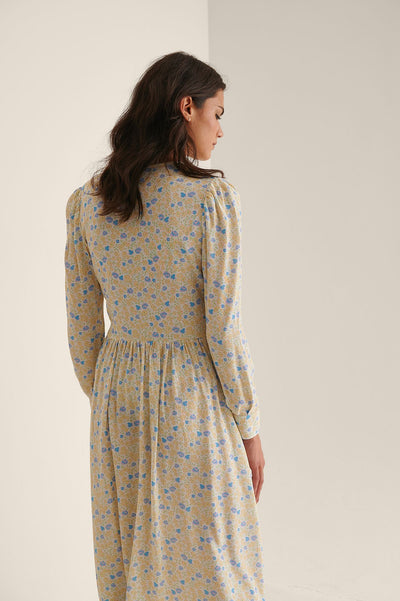 Side slit midi dress