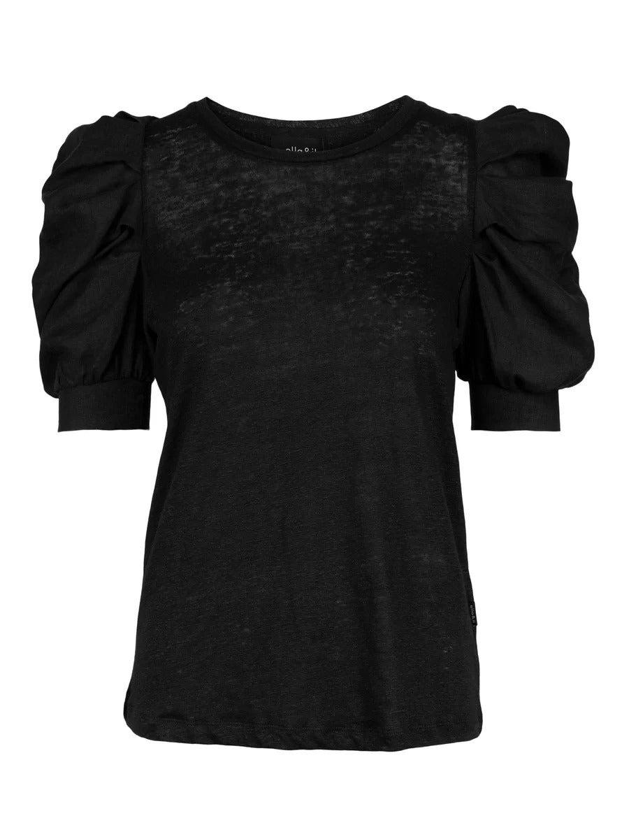 Nanu linen tee blacj