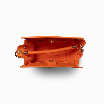 Bonnie Small Grained Leather Orange